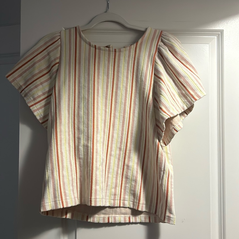 Madewell balloon sleeve blouse